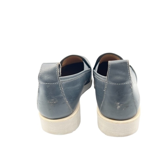 Everlane Blue Pointed Toe Leather Loafer Flats Size 8 Women's - Picture 10 of 10